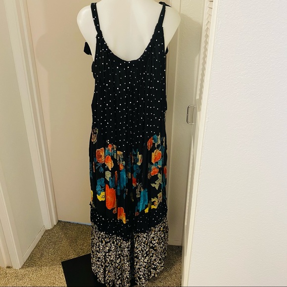 Free People NWT Flowy Dot Floral Dress - Picture 2 of 6